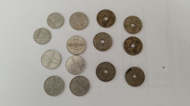 14 Monedas 50 Céntimos España