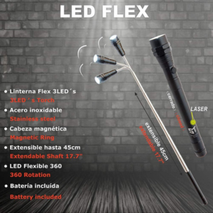 Linterna extensible con imán