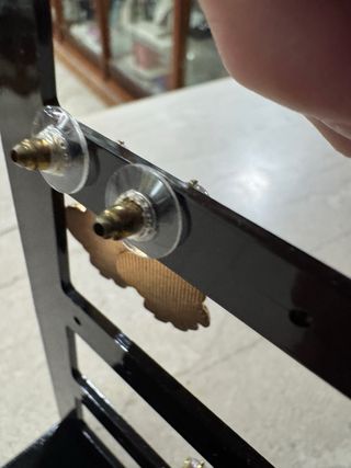 Coppia orecchini Babbo Natale acciaio