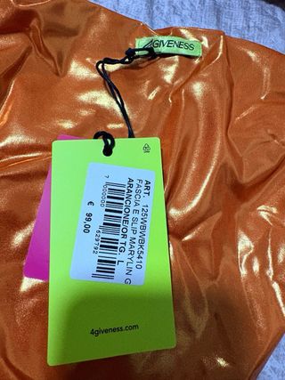 Costume da bagno arancione lucido