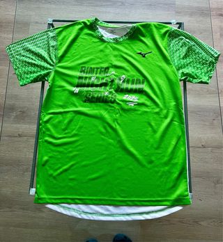 Camiseta Running Mizuno Verde Talla M