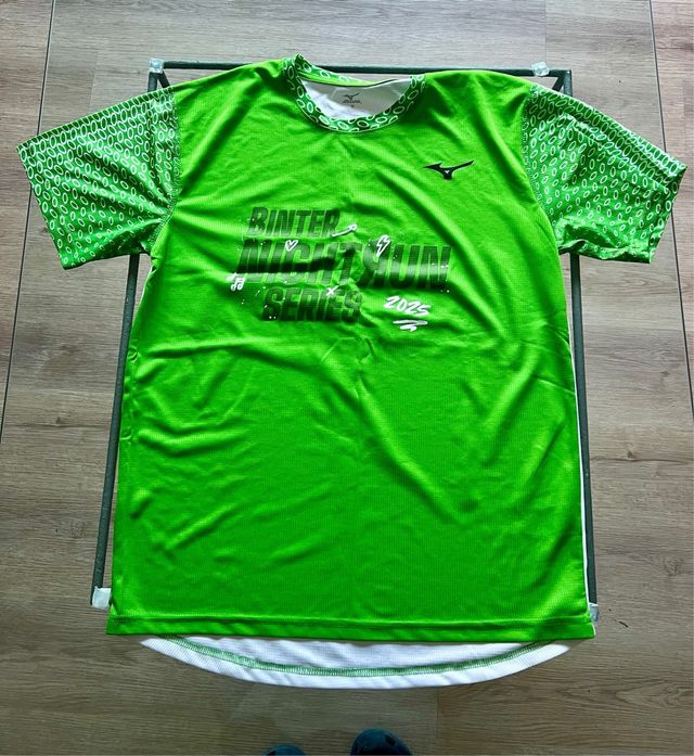 Camiseta Running Mizuno Verde Talla M