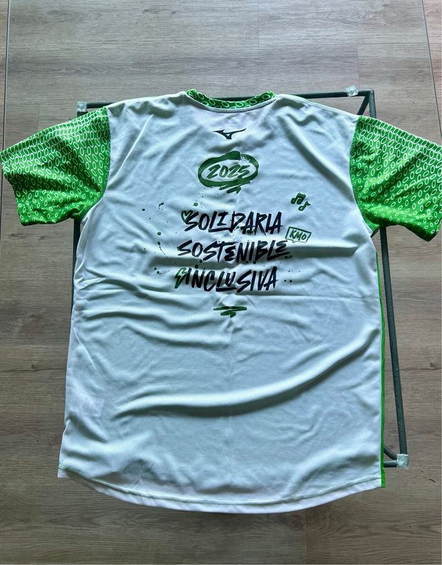 Camiseta Running Mizuno Verde Talla M