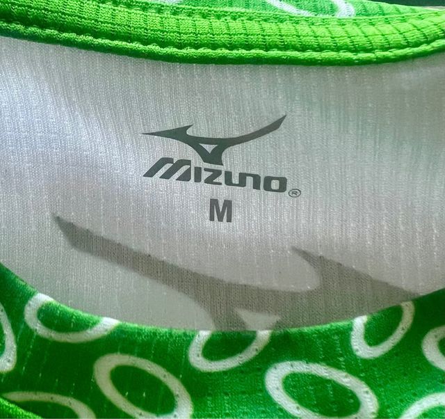 Camiseta Running Mizuno Verde Talla M