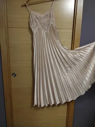 lencero satinado con encaje