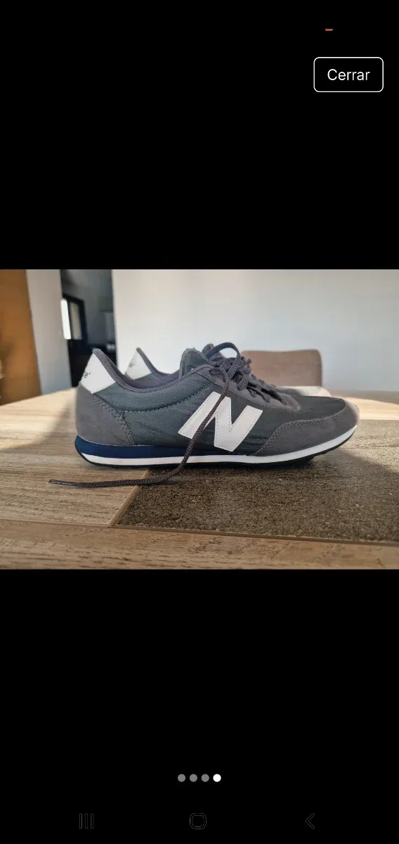Unisex New Balance 42 gris/blanco talla 42