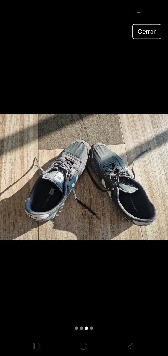 Unisex New Balance 42 gris/blanco talla 42