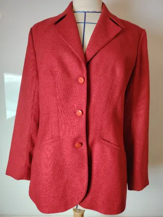 Chaqueta Roja Mugler pour Clarins
