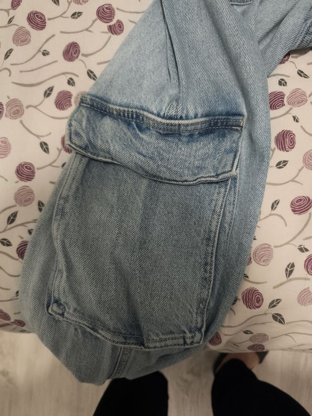 Vaqueros cargo azules