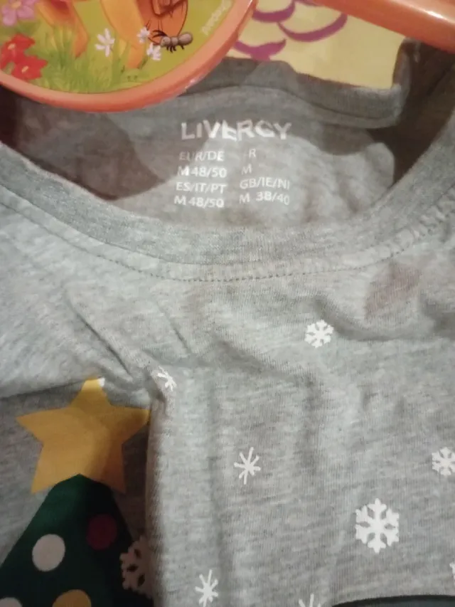 Pijama Navideño Hombre Talla M Muñeco Nieve