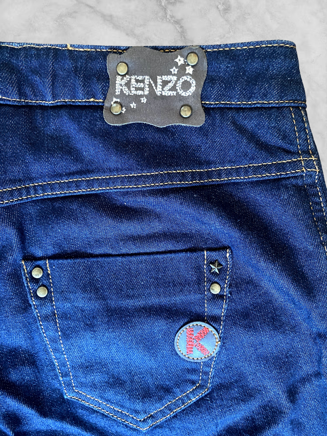 Pantalón Kenzo azul vintage Y2K Talla XS 