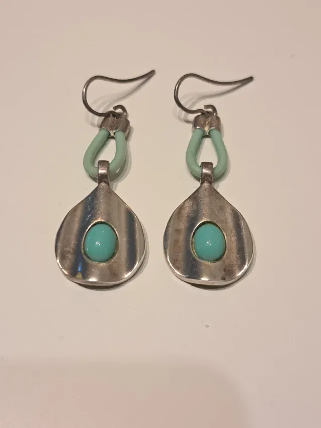 Pendientes Plata y Turquesa
