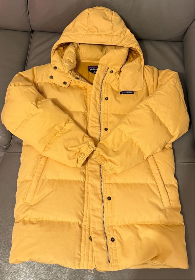 Parka Patagonia donna cotone gialla XS