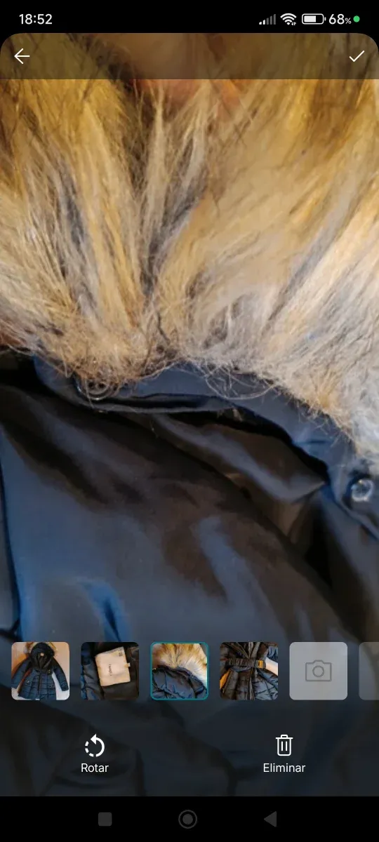 Piume nere da donna con cappuccio che si stacca