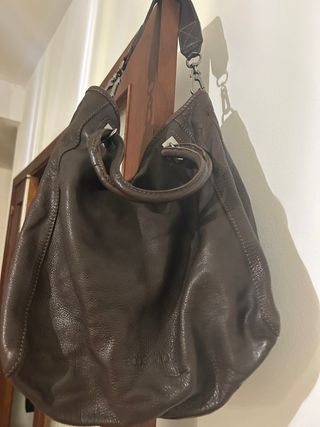 Bolso de piel Abaccino marrón
