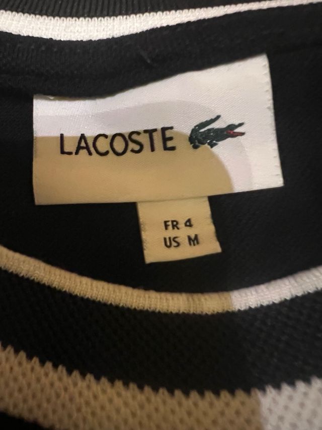 T-shirt Lacoste nera taglia M/L