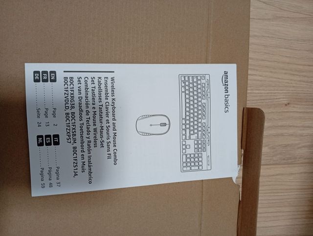 Teclado y ratón inalámbrico