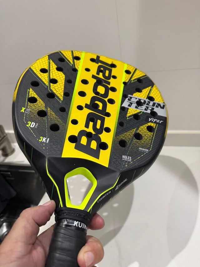 Pala Pádel Babolat Counter Viper Negra/Amarilla
