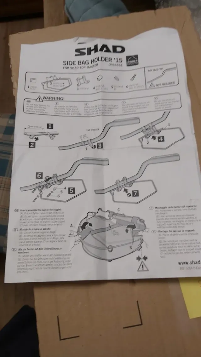 Soporte Alforjas SHAD '15