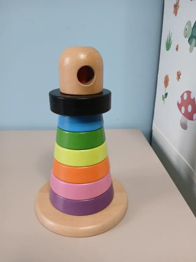 Juguete madera Ikea apilable