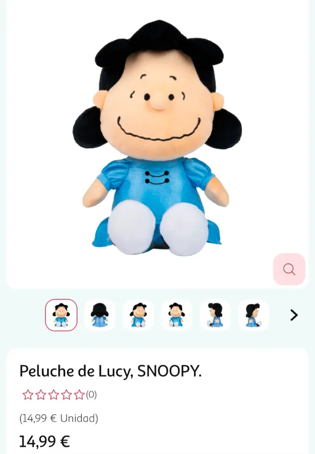 Peluche de Lucy, SNOOPY 