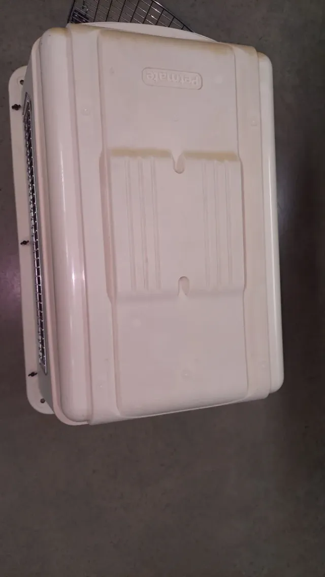 Transportín kennel perro grande beige/morado