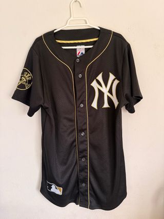 Camiseta New York Yankees Majestic Athletic Negra