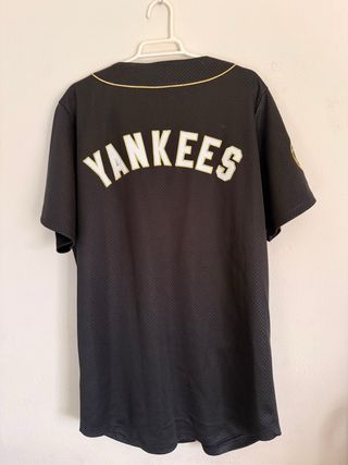 Camiseta New York Yankees Majestic Athletic Negra