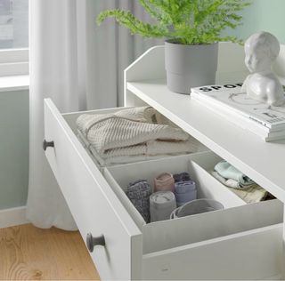 Comò IKEA HAUGA bianco