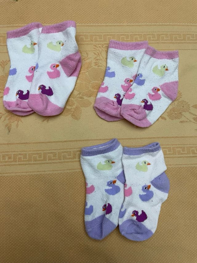 Lote calcetines bebé patitos