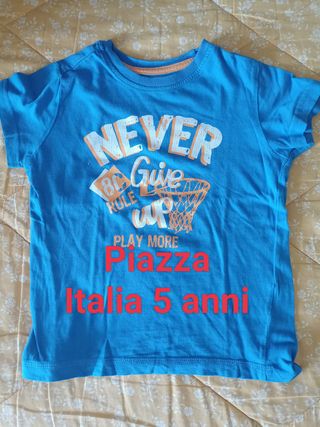 Maglietta Never Give Up 5 anni