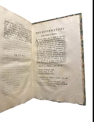 Libro antico 1767 Piano Ecclesiastico