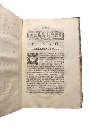 Libro antico 1767 Piano Ecclesiastico