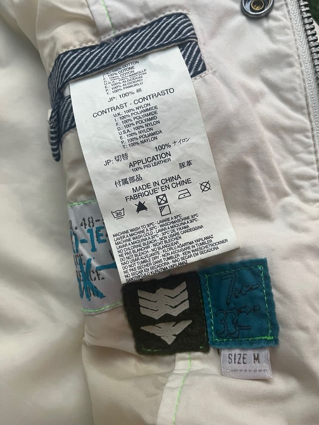 Chaqueta Diesel Y2k Gorpcore Militar Beige