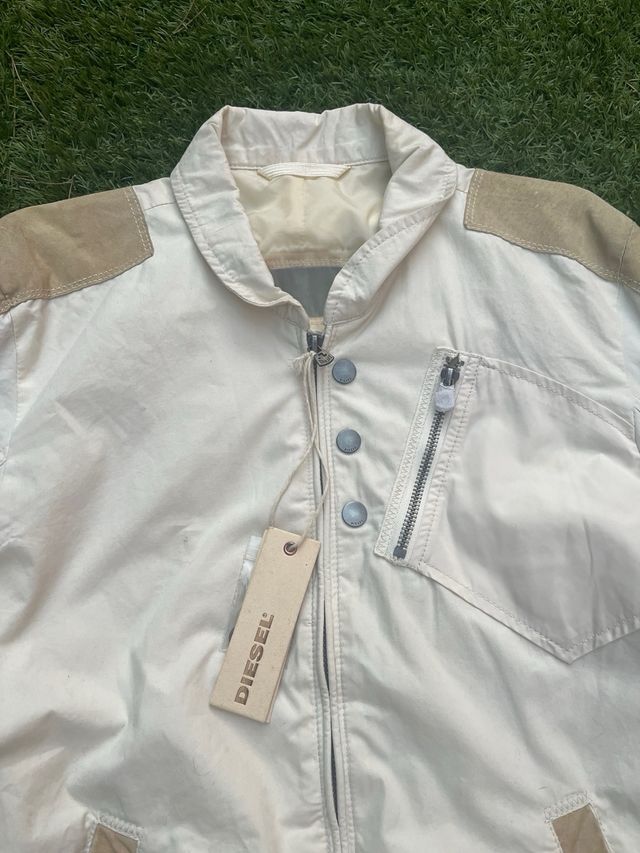 Chaqueta Diesel Y2k Gorpcore Militar Beige