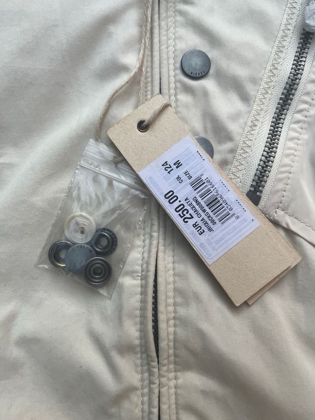 Chaqueta Diesel Y2k Gorpcore Militar Beige