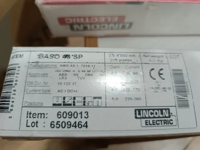 Elettrodi Lincoln Electric 7018
E Oerlikon 7018