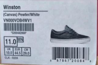 Zapatillas Vans Winston Pewter