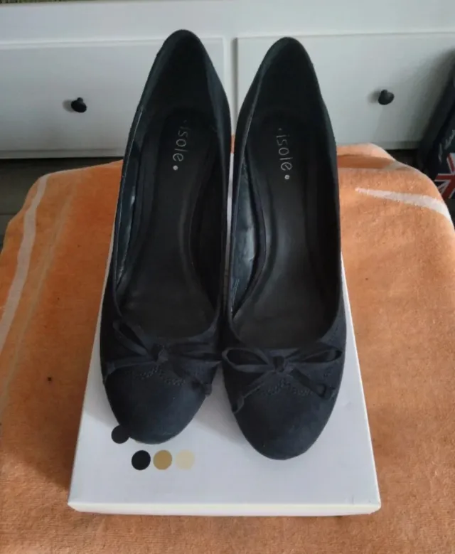 Scarpe donna tacco Isole nere