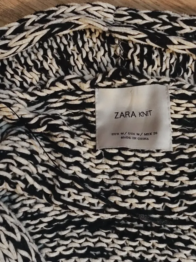 Cárdigan Zara de punto grueso