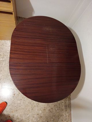 Mesa extensible madera clásica antigua 120x90 cm