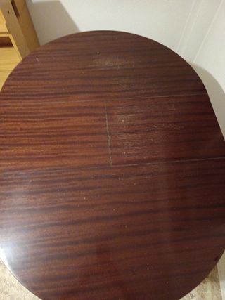 Mesa extensible madera clásica antigua 120x90 cm