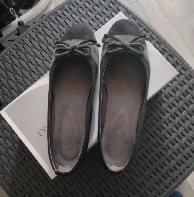 Scarpe ballerine donna nere/grigie