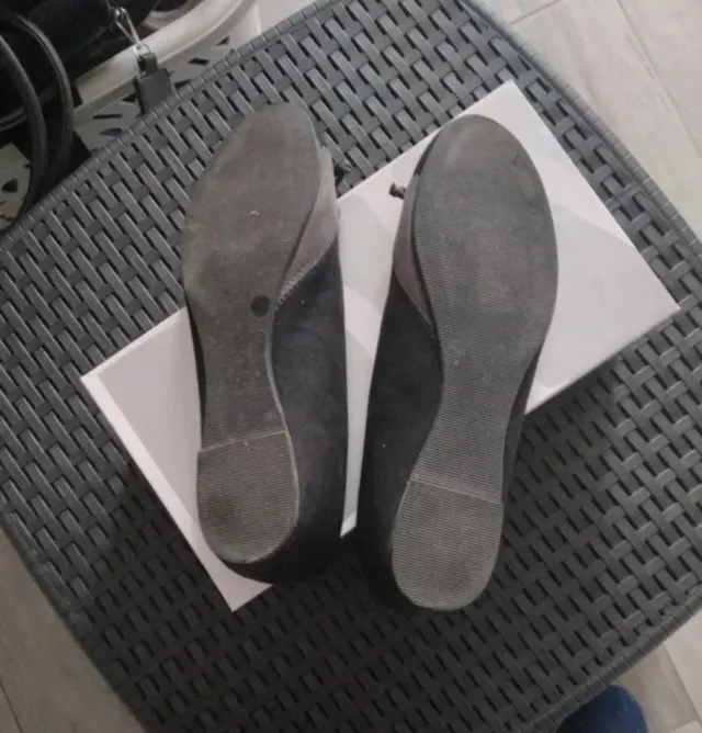 Scarpe ballerine donna nere/grigie