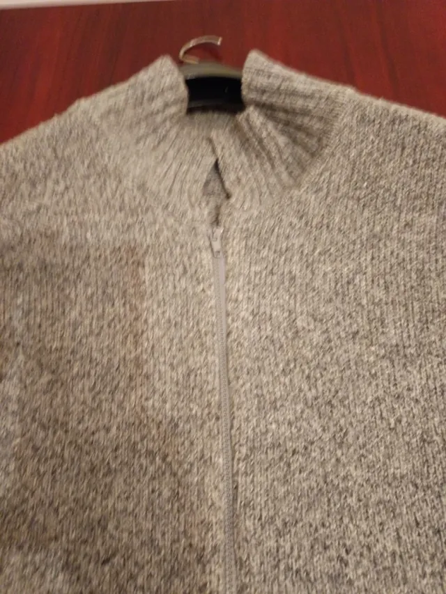 Jersey de lana gris XXL