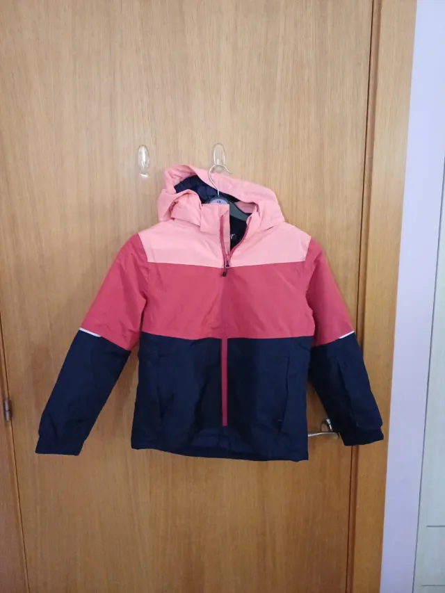 Chaqueta Nieve Niña Azul y Rosa