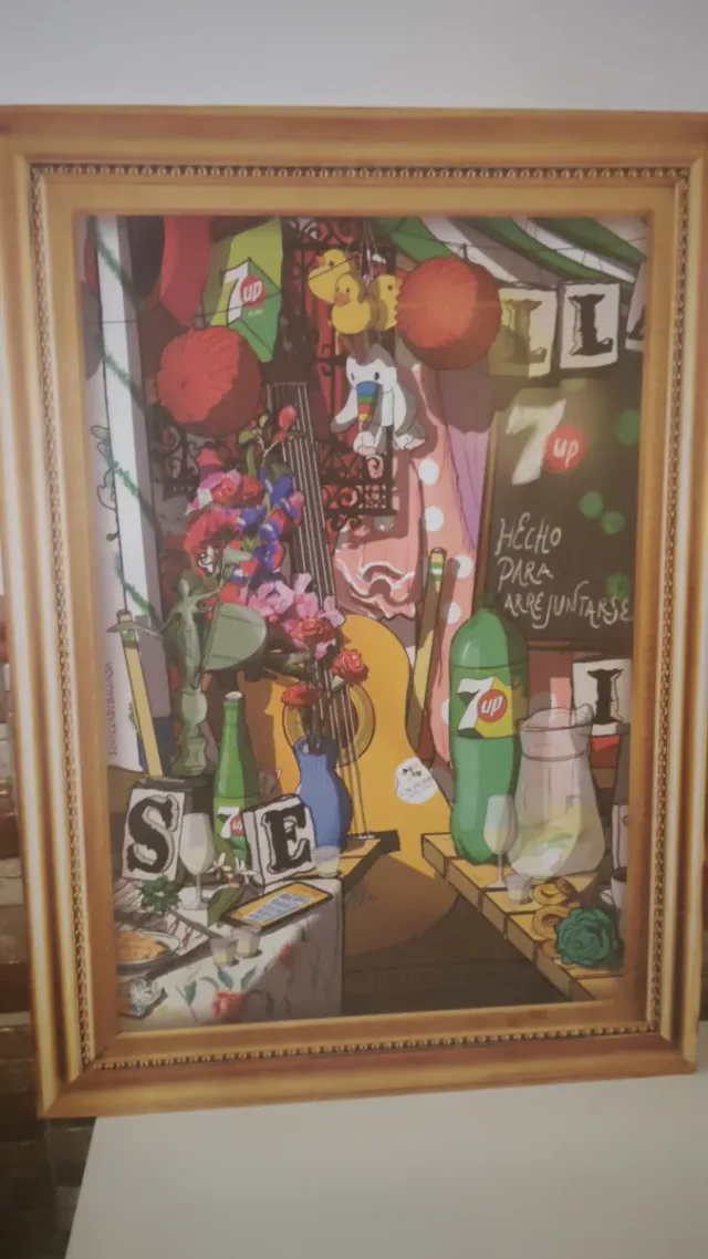 Cuadro Decorativo 7up Feria de Sevilla