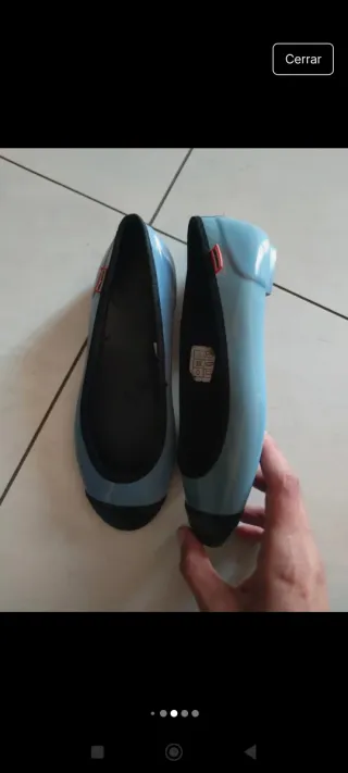 Manoletinas Hunter Azul