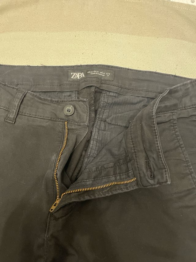 Pantalón Zara Negro Hombre
