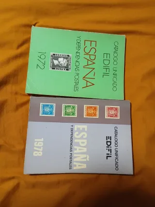 Catálogo Sellos España Edifil 1972 y 1978